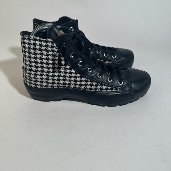 Jessica Carlyle Herringbone High Top Sneakers - Picture 5 of 11